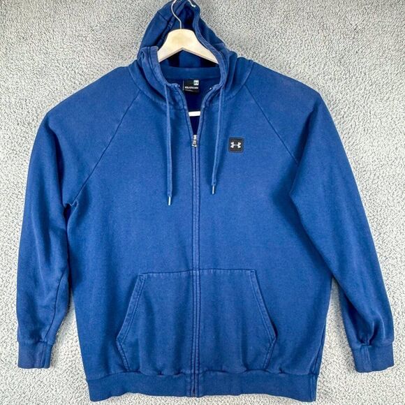 Under‎ Armour Hoodie Mens XXL Blue Pullover Jacket Outdoor Athletic Sweatshirt - Picture 1 of 13